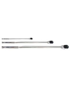 EZRMR482XLC image(0) - 3 Pc  Xtra Long Ratchet Set - Non Flex Head