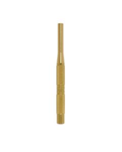 BRASS PUNCH PIN, 4MMX1-1/8X4 ON .375 R