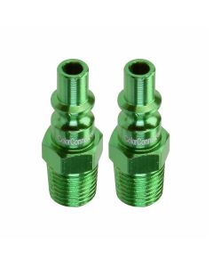 LEGA71440B-2PK image(0) - B 1/4" Green Plug 1/4" MNPT 2p