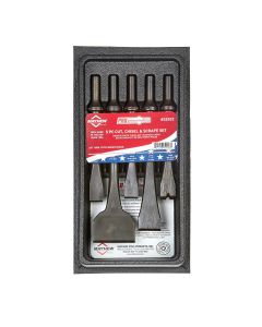 MAY32023 image(0) - 5-PC PNEU CUT CHISEL SCRAPE SET