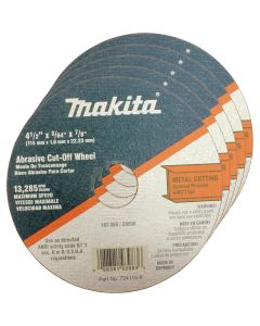 MAK724115-A-25 image(0) - 4 1/2" x 7/8" x 3/64" Super Thin Metal Cut Off Wheel (Pack of 25)