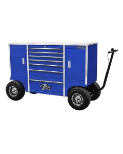 EXTTXPIT7009BL image(0) - Extreme Tools 70" 7 Drawer/2 Cmprtmt Pit Box, Blue