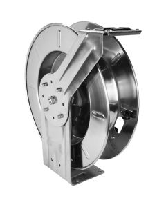 MIL2756-5038SS image(0) - Milton Industries Stainless Steel Hose Reel w/ 1/2" x 50' EPDM hose (3/8" fittings)