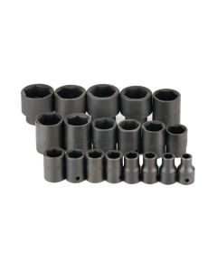 SKT4039 image(0) - SOCKET SET IMPACT 1/2IN. DRIVE 19PC SAE STD 6 PT