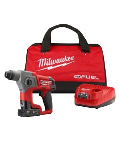 MLW2416-21XC image(0) - Milwaukee Tool M12 FUEL 5/8&rdquo; SDS Plus Rotary Hammer Kit