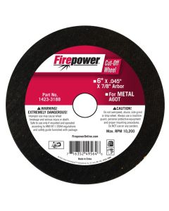 FPW1423-3188 image(0) - CUT-OFF WHEEL, 6"X .045" X 7/8"