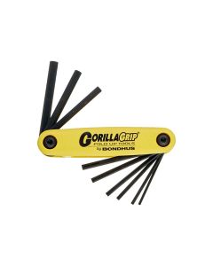 BND12591 image(0) - HEX GORILLAGRIP FOLD UP SET SIZES .050 THRU 3/16"