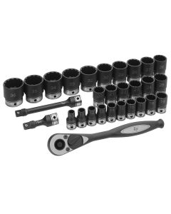 GRE82229M image(0) - 1/2" Dr. 29pc Metric Duo-Socket Set - 12 Pt.