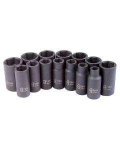 SUN3328 image(0) - 14-Piece 3/8 in. Drive Metric Mid-Dep