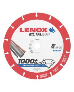 LEX1972925 image(0) - LENOX Metal Max  DIAM CUTOFF WHEEL CS 8" X 5/8"