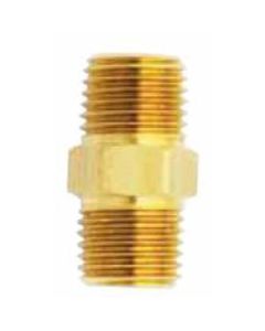 MILS647 image(0) - M. Hex Nipple, 3/8" x 3/8" NPT, 2/cd