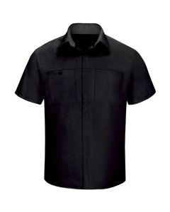 VFISY42BC-SS-3XL image(0) - Men's Short Sleeve Perform Plus Shop Shirt w/ Oilblok Tech Black/Charcoal, 3XL