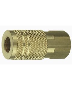 AMFCP20B-10 image(0) - 1/4" Coupler Plug with 1/4" Female thread I/M Industrial Brass- Pack of 10