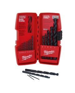 MLW48-89-2803 image(0) - 15-PC THUNDERBOLT BLACK OXIDE DRILL BIT SET