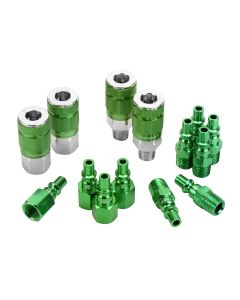 LEGA71458B image(0) - B 14-Piece 1/4 in. Green Coupler & Pl