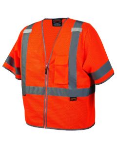 SRWV1023950U-4XL - Mesh Short Sleeve Safety Vest