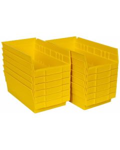 MRO89827091 image(0) - Shelf Bin, Yellow, 4" H x 11-5/8" L x 6-5/8" W (1 Each)