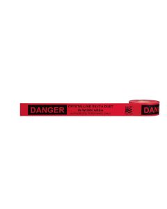 MLW79-2791 image(0) - 3 in. x 1000 ft. Danger Crystalline Silica Dust - Premium Grade