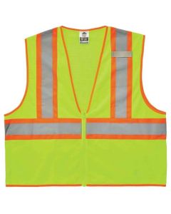 ERG21293 image(0) - 8229Z S/M Lime Type R Class 2 Two-Tone Vest