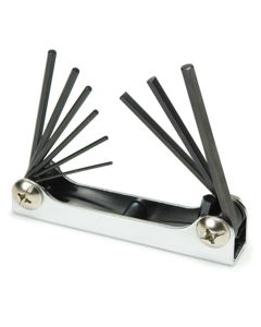 TIT12703 image(0) - 9PC FOLDING SAE HEX KEY SET