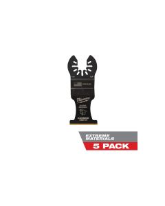 MLW49-25-1525 image(0) - Milwaukee Tool Milwaukee OPEN-LOK 1-3/8" TITANIUM ENHANCED CARBIDE TEETH MULTI-MATERIAL BLADE 5PK