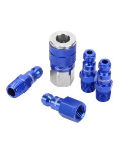 LEGA72456C image(0) - C 5pc 1/4" Blue Coupler & Plug