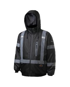 SRWV1210170U-3XL - Hi-Vis Heated Bomber Jacket Black-3XL