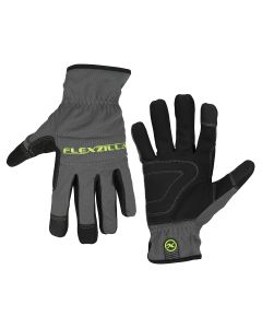 LEGGH100M image(0) - Flexzilla® High Dexterity Utility Gloves, Synthetic Leather, Black/Gray, M