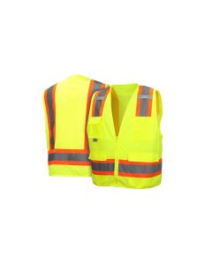 PYRRVZ2410M - Pyramex Safety - Safety Vest - Hi-Vis Lime - Size 5X Large