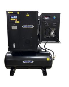 EMXERIK070001 image(0) - EMAX 7.5HP 1PH Industrial Rotary Screw Compressor-80 Gal Tank Mount w/Air Dryer