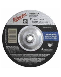 MLW49-94-7015 image(0) - 7"X1/8"X5/8" TYPE 27 GRINDING WHEEL (A30S)