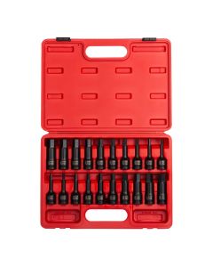 SUN2637 image(0) - 20PC 1/2" DR IMPACT HEX DRIVER MASTER SET