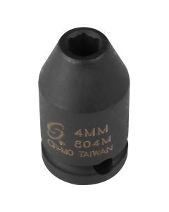 SUN804M image(0) - SOCKET IMPACT 4MM 1/4IN. DRIVE STD 6 POINT