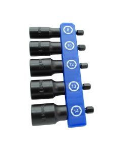 TIT15221 image(0) - 5-PC METRIC NUT DRIVER SET