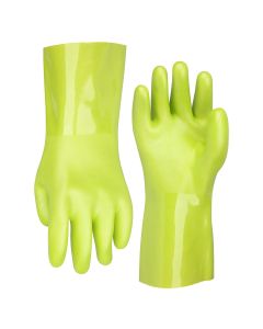 LEGGC500PL image(0) - Flexzilla® Pro Heavy Duty Cleaning Gloves, PVC, 12 in. Long Cuff, ZillaGreen™, L