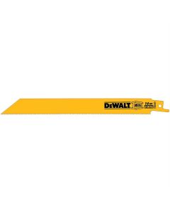 DWTDW4809 image(0) - DeWalt RECIP SAW BLADE 8" 14TPI 5 PK XXX