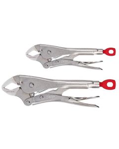 MLW48-22-3702 image(0) - 2 PC 7" & 10" CURVED JAW LOCKING PLIERS WITH MAXBI