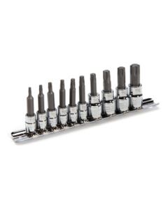 JSP78362 image(0) - 1/4-Inch and 3/8-Inch Drive Torx/Star Hex Bit Socket Set, 10-Piece