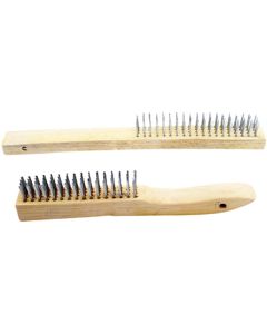 WLM1450 image(0) - 2 pc Wood Handle Wire Brush