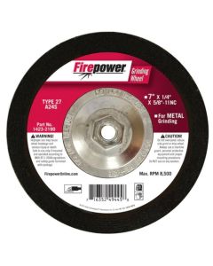 FPW1423-2190 image(0) - GRINDING WHEEL, T-27, 7"X1/4"X5/8-11Nc