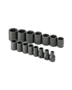 SKT4035 image(0) - SOCKET SET IMPACT 1/2IN. DRIVE 15PC SAE STD 6 PT