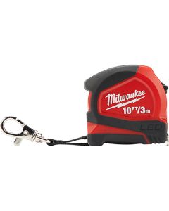 MLW48-22-6601 image(0) - Milwaukee Tool 10' (3M) LED TAPE MEASURE, KEYCHAIN