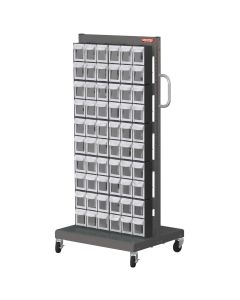 LDS1010545 image(0) - LDS (ShopSol) Mobile Parts Cart - Flip Out Bin, 120 Bins