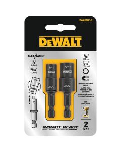 DWTDWADEND-2 image(0) - DEWALT 2PC REVERSIBLE NUT DRIVER SET