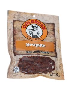 GRJ72141 image(0) - Gold Rush Jerky Mesquite 2.85 oz. Beef Jerky 12-ct Case