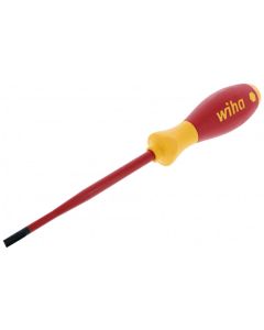 WIH32055 image(0) - Insul. SlimLine Slotted Screwdriver w/ Cushion Grip 5.5 x 125mm