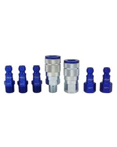 MILS-307TKIT image(0) - 7 pc. ColorFit Set, T-style Blue, 1/4"