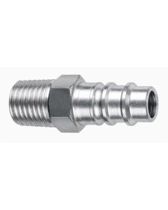 1/4" Coupler Plug with 1/4" Male thread HI-FLO- Pack of 10