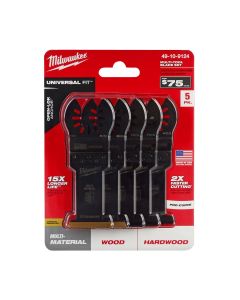 MLW49-10-9124 image(0) - Milwaukee OPEN-LOK 5PC Oscillating Blade Set