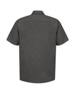 VFISP24CH-SS-L image(0) - MENS SHORT SLEEVE CHARCOAL POPLIN WORK SHIRT